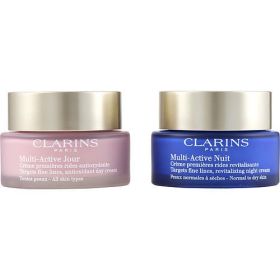 Clarins by Clarins Multi-Active Partners Set: Multi-Active Day Cream 50ml/1.6oz + Night Cream 50ml/1.7oz --2pcs