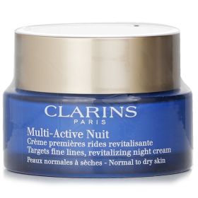 CLARINS - Multi Active Night Targets Fine Lines Revitalizing Night Cream (For Normal to Dry Skin) 80082195/016035 50ml/1.6oz