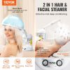 VEVOR 2 in 1 Hair & Facial Steamer, Professional Hair Steamer with Detachable Bonnet Hood